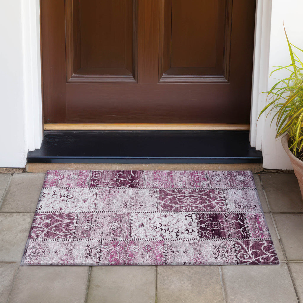 addison chantille acn566 burgundy rug