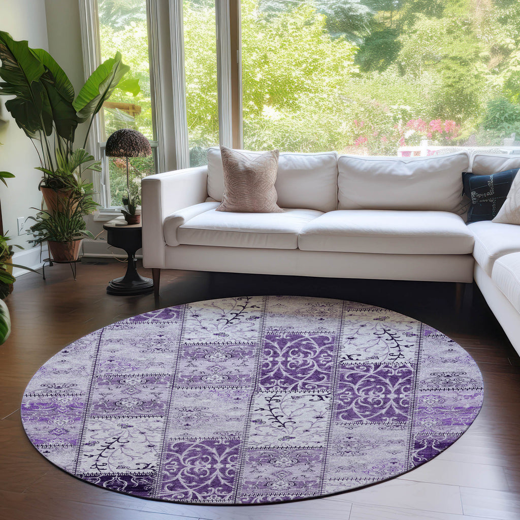 addison chantille acn566 purple rug
