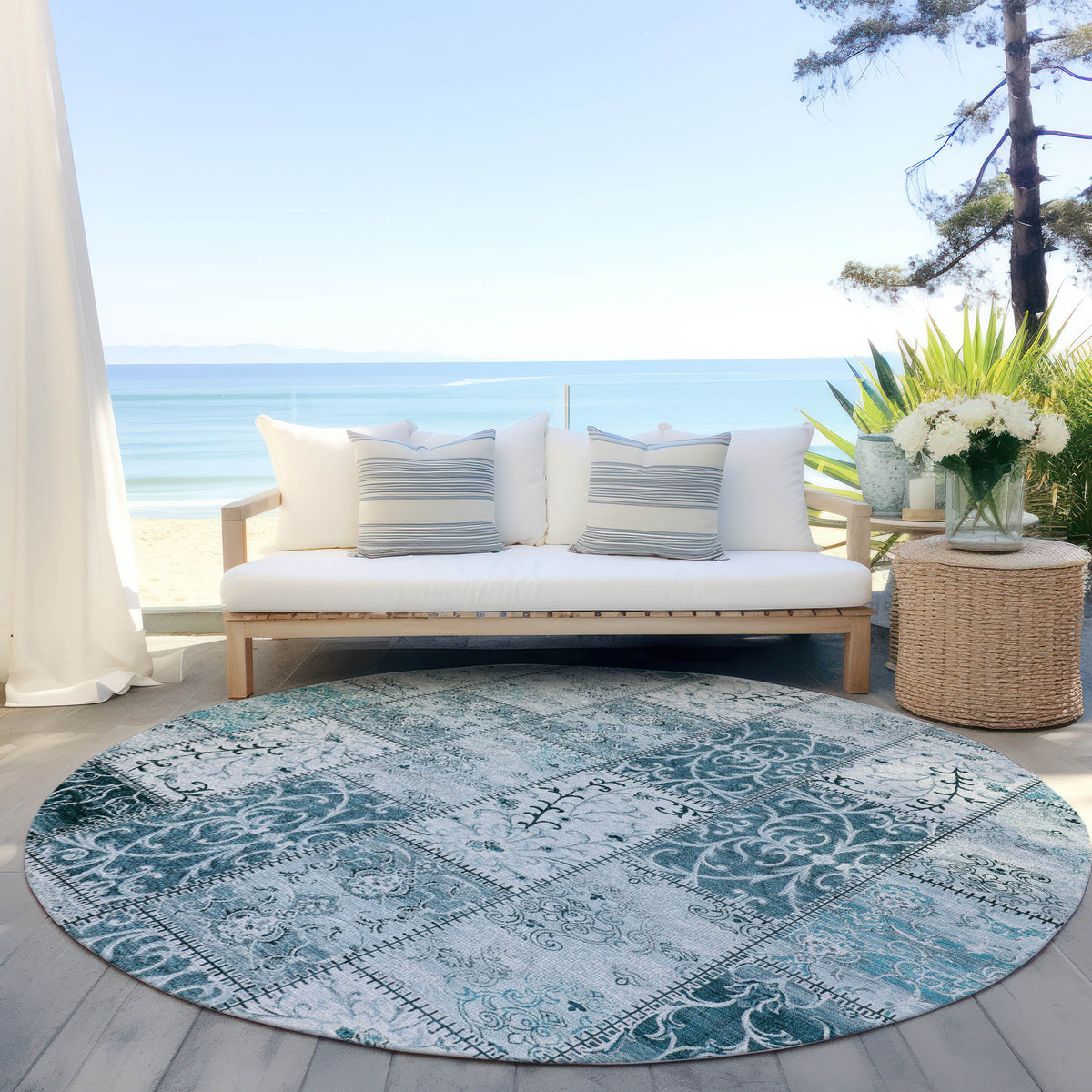 addison chantille acn566 teal rug