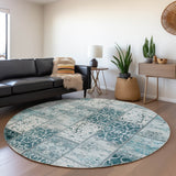 addison chantille acn566 teal rug