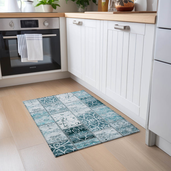 addison chantille acn566 teal rug