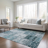 addison chantille acn566 teal rug