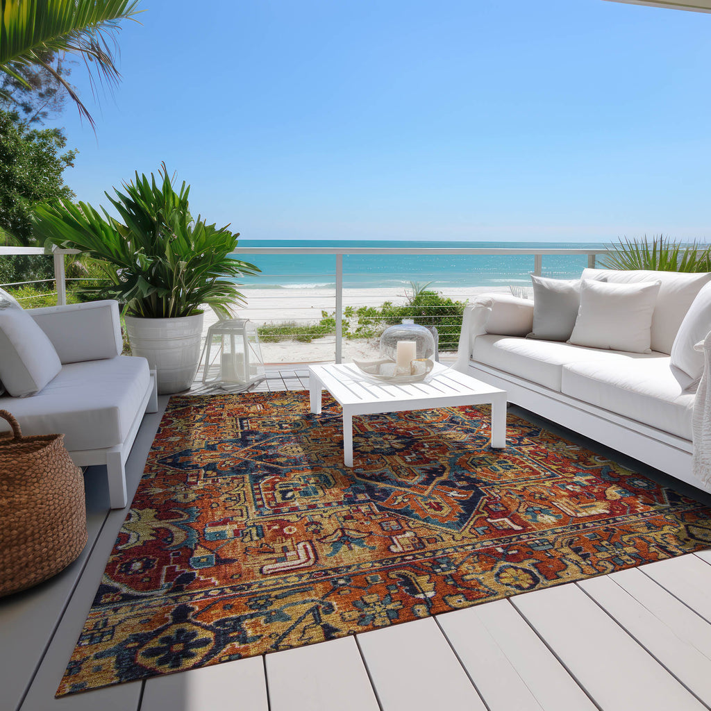 addison chantille acn570 paprika rug