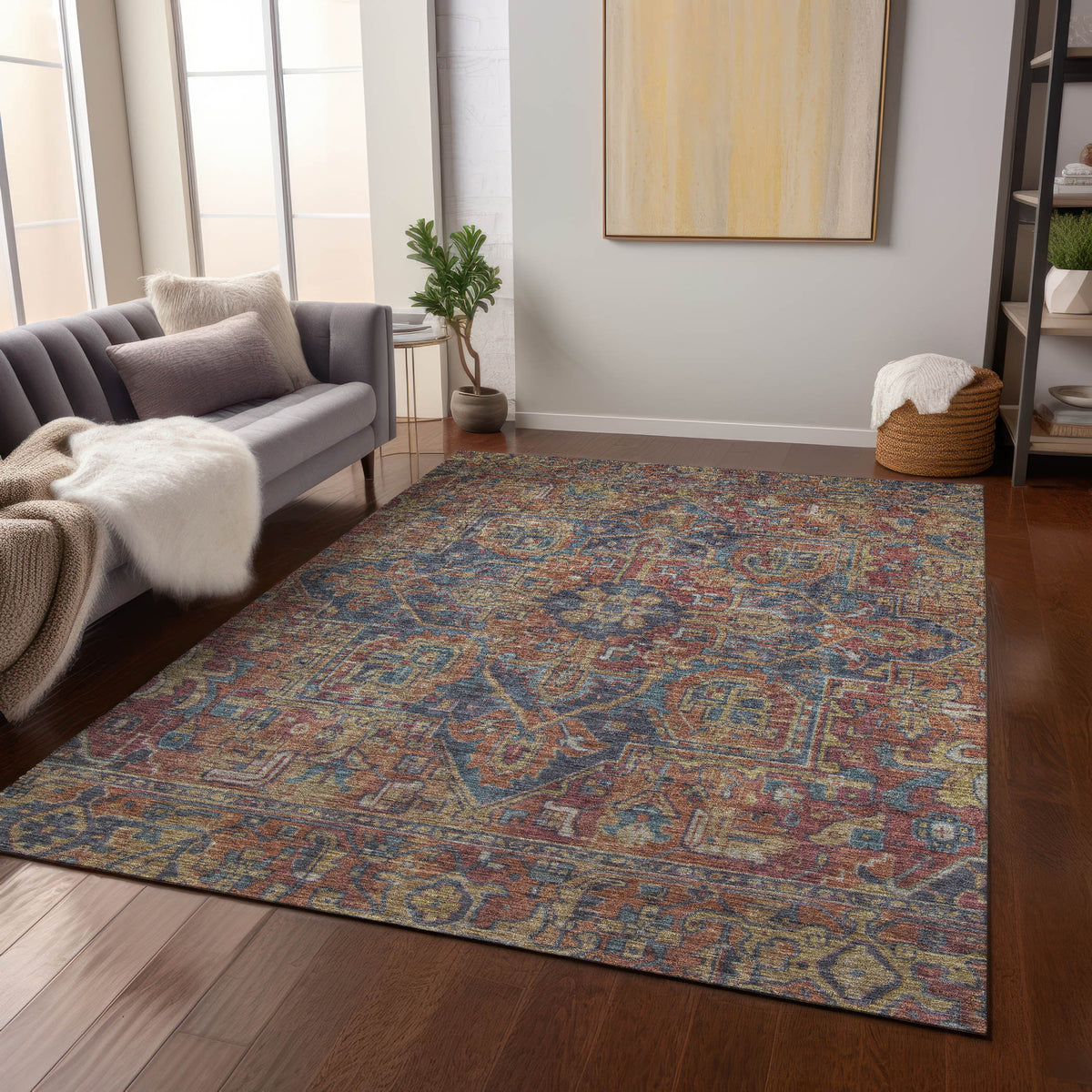 addison chantille acn571 red rug