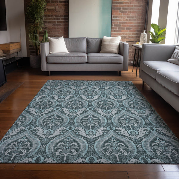 addison chantille acn572 teal rug