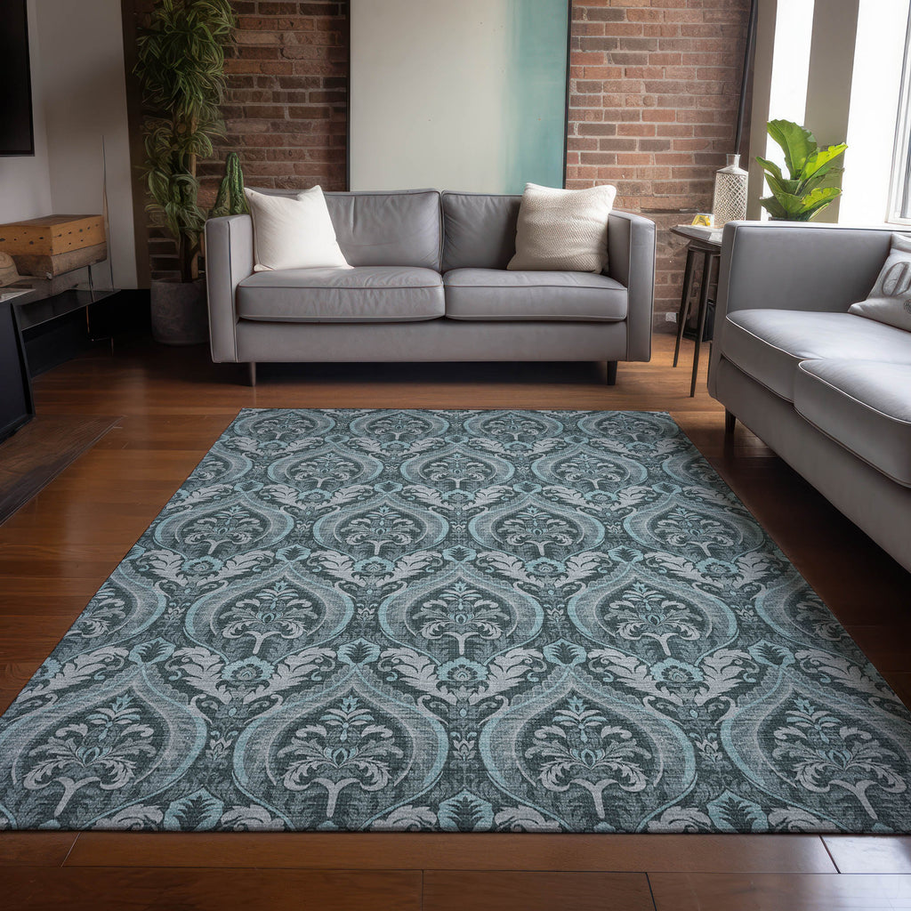 addison chantille acn572 teal rug
