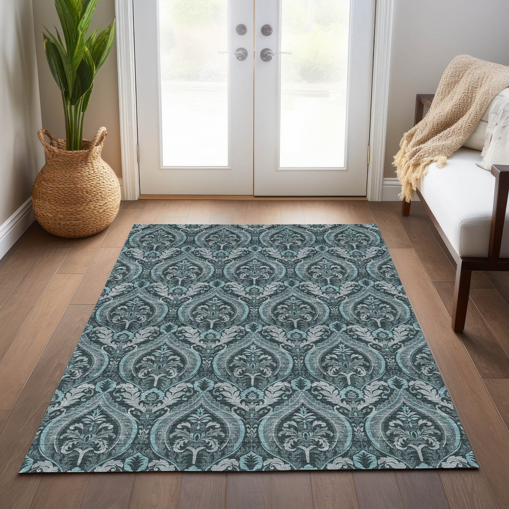 addison chantille acn572 teal rug