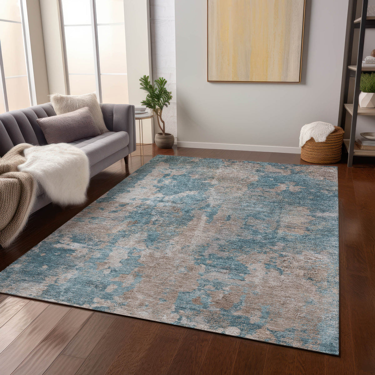 addison chantille acn573 teal rug