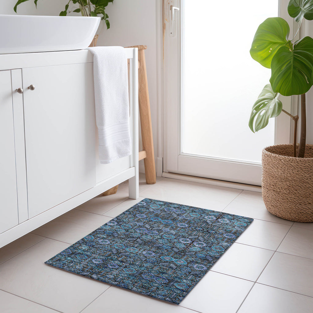 addison chantille acn574 teal rug