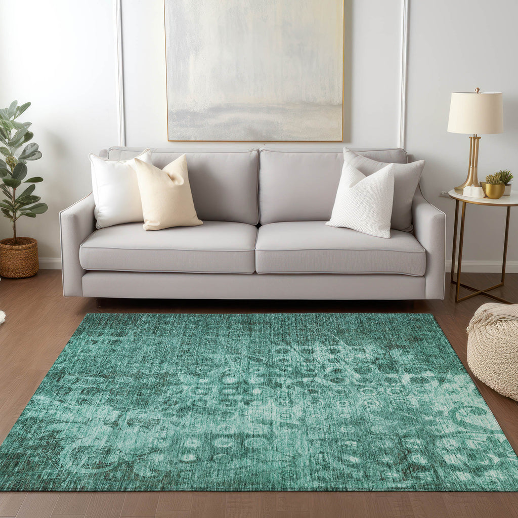 addison chantille acn577 teal rug
