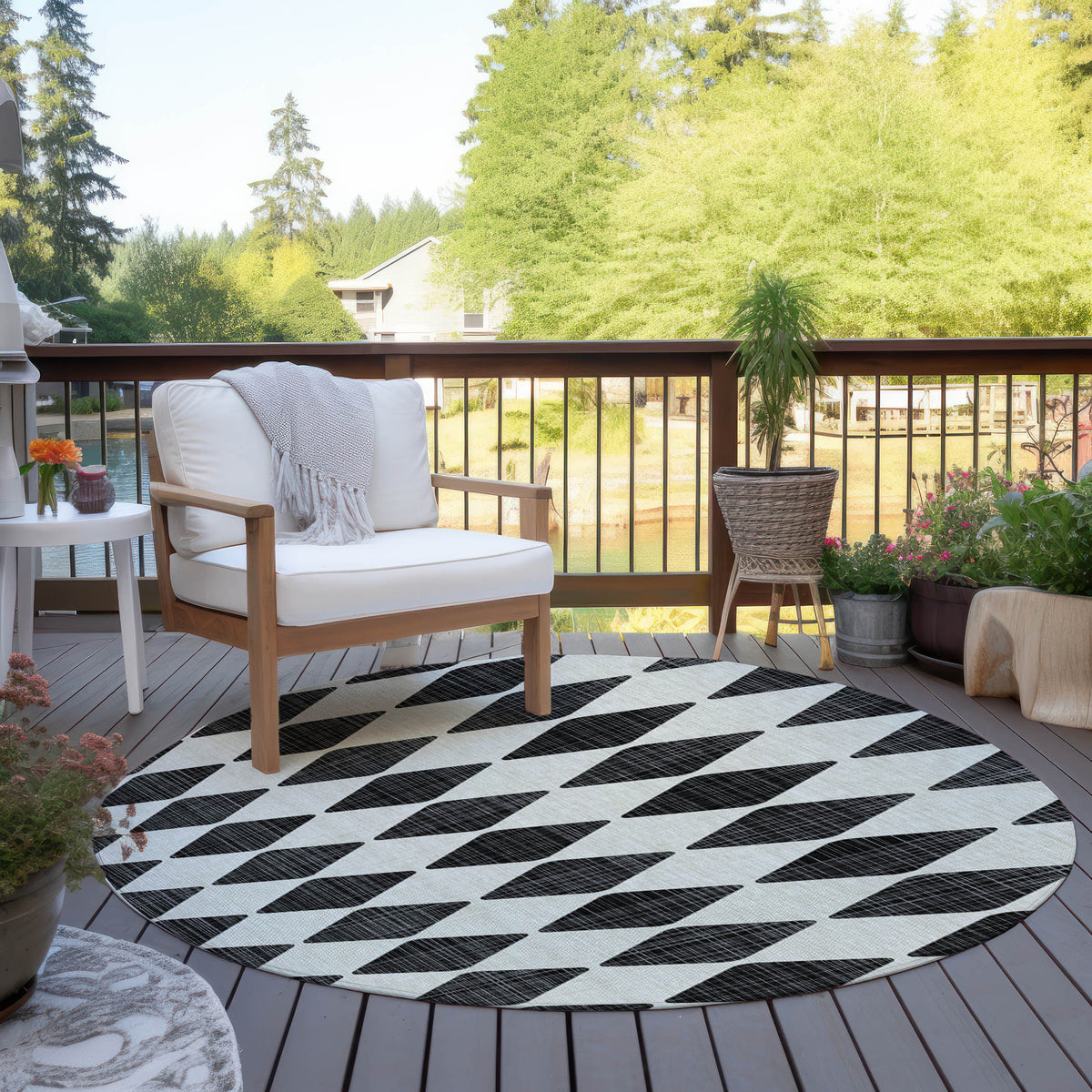 Addison Chantille ACN578 Black Rug