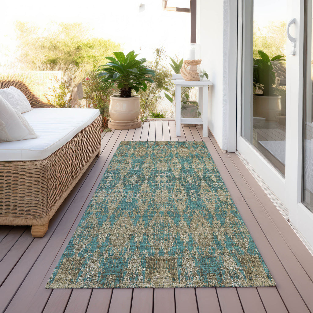 addison chantille acn580 teal rug