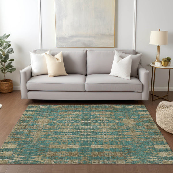 addison chantille acn580 teal rug
