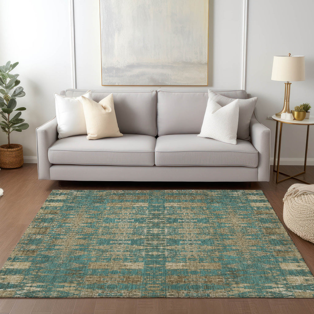 addison chantille acn580 teal rug