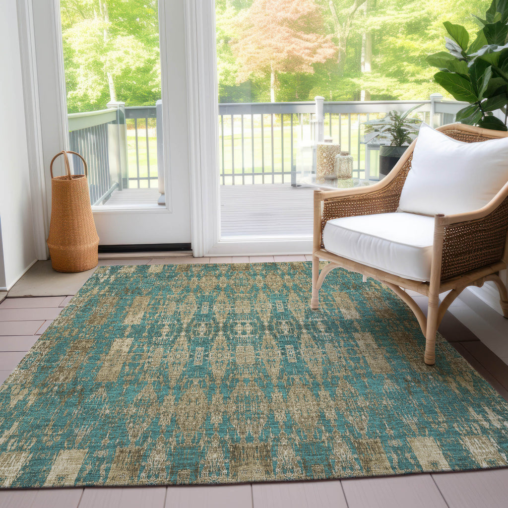 addison chantille acn580 teal rug