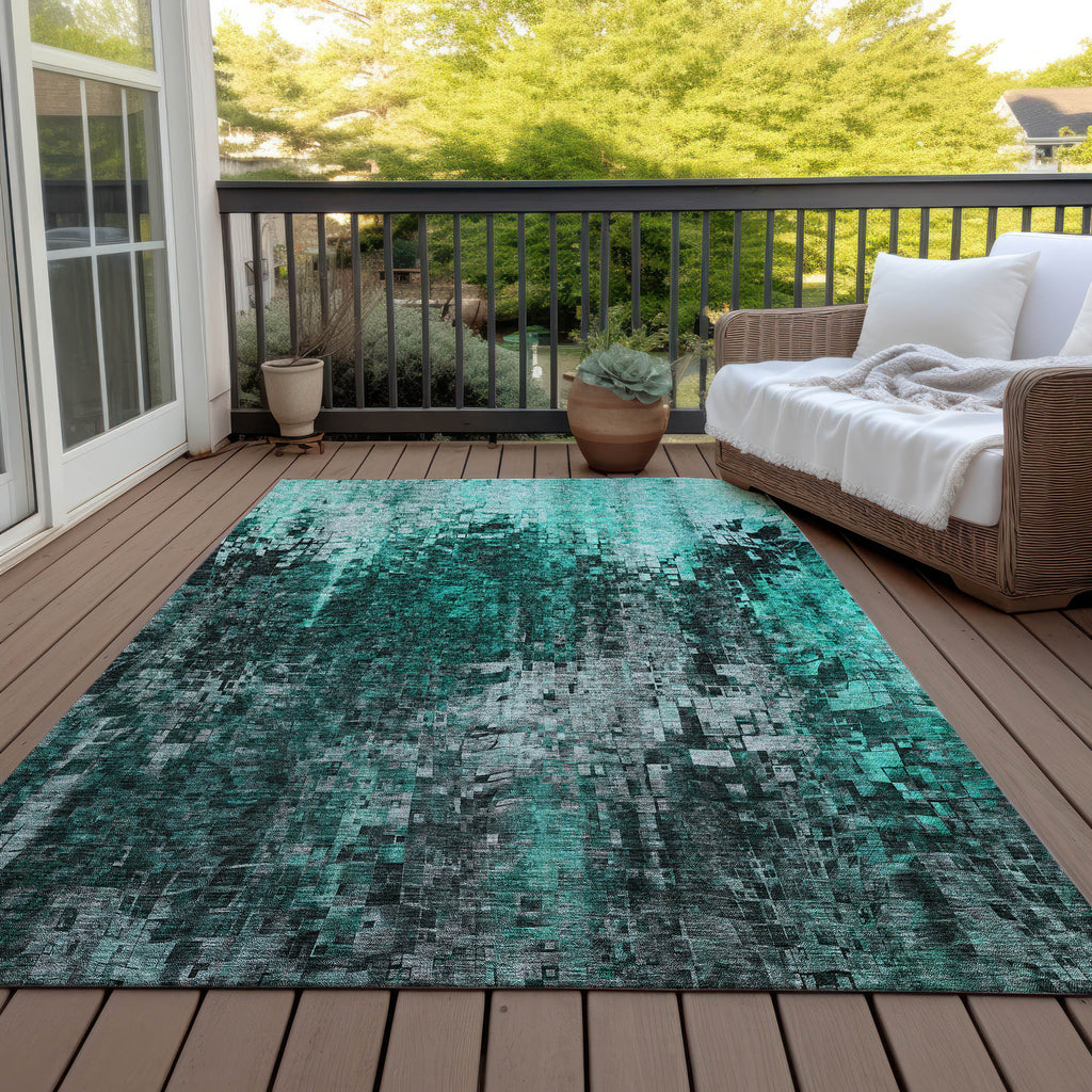 addison chantille acn581 teal rug