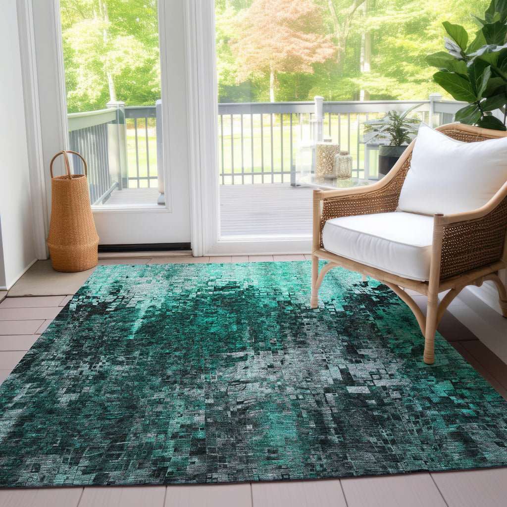 addison chantille acn581 teal rug