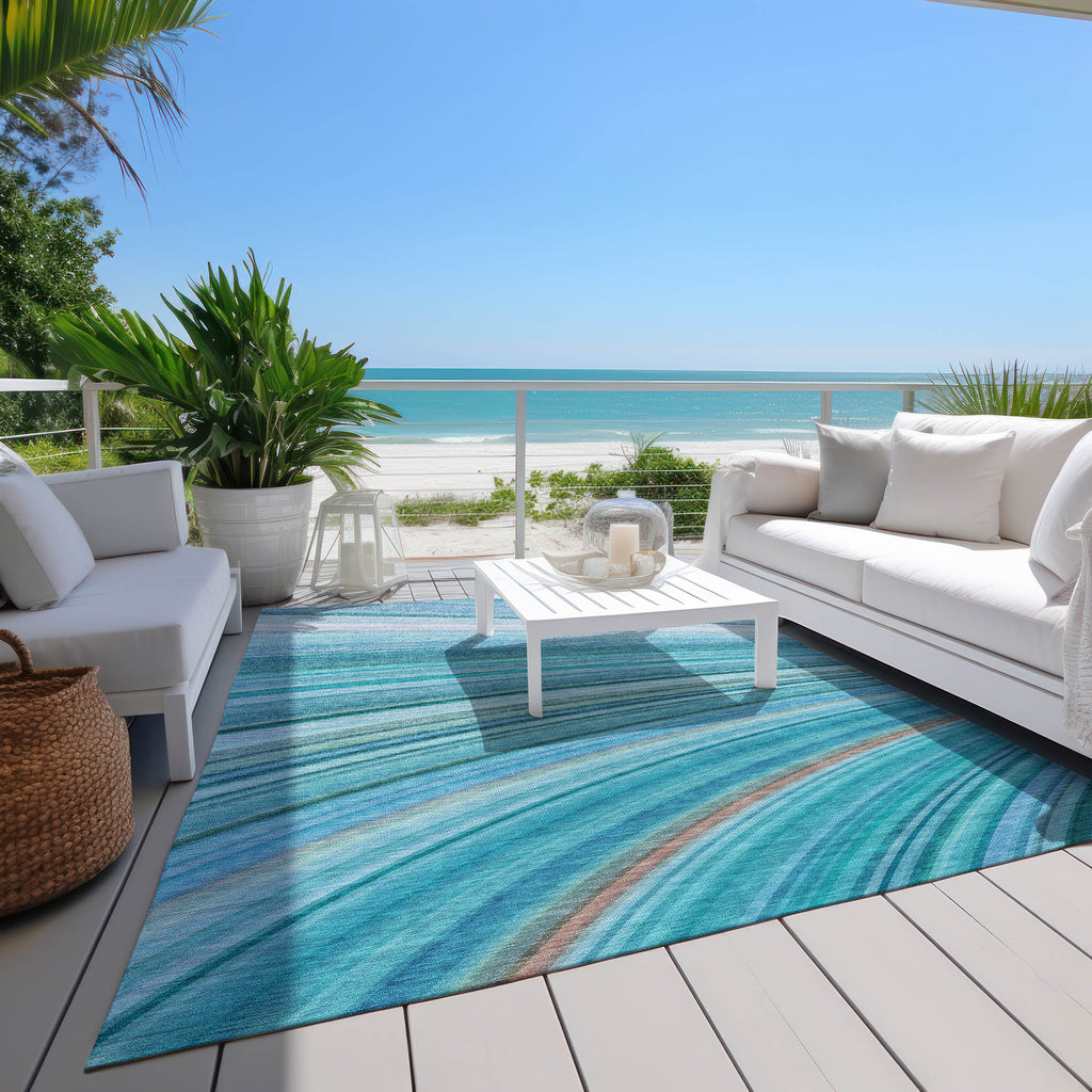 addison chantille acn585 teal rug