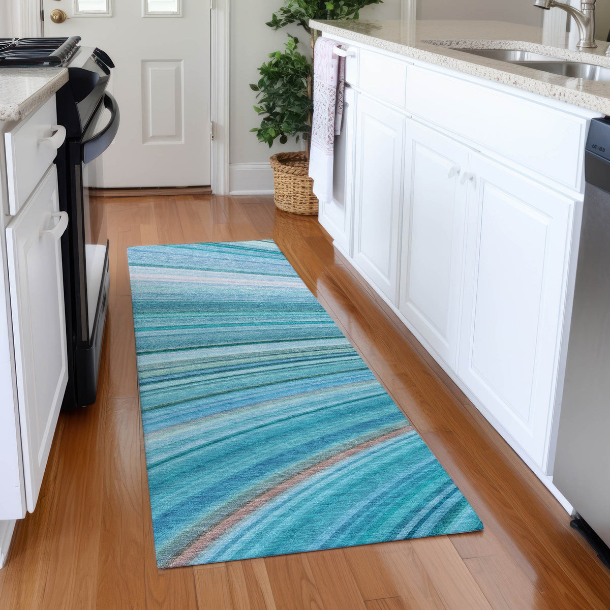 addison chantille acn585 teal rug