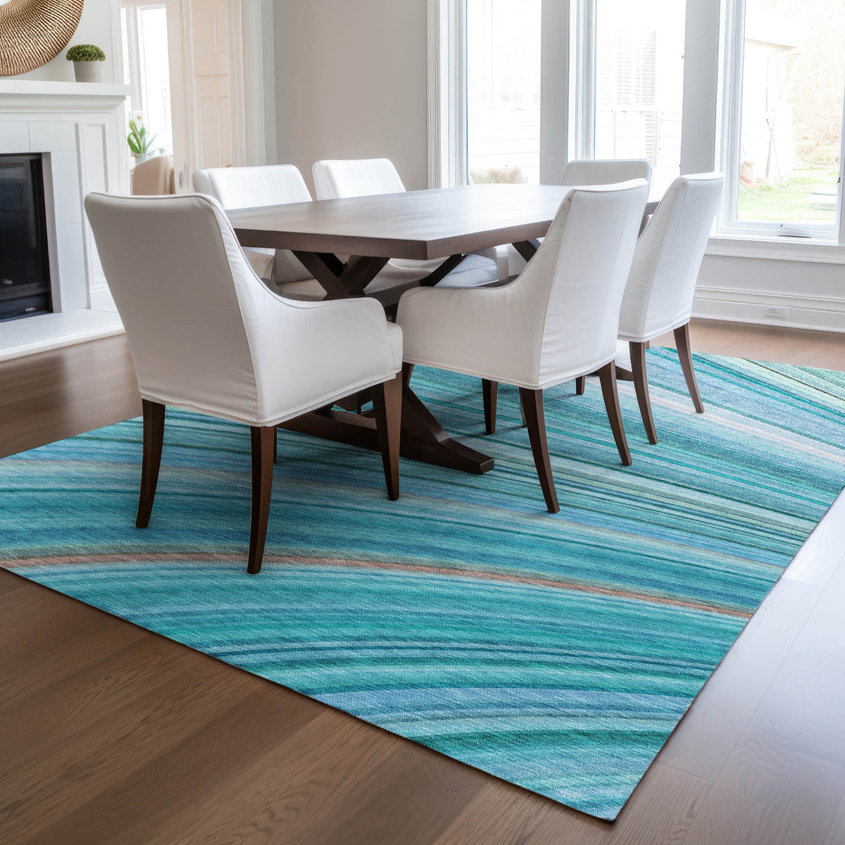 addison chantille acn585 teal rug