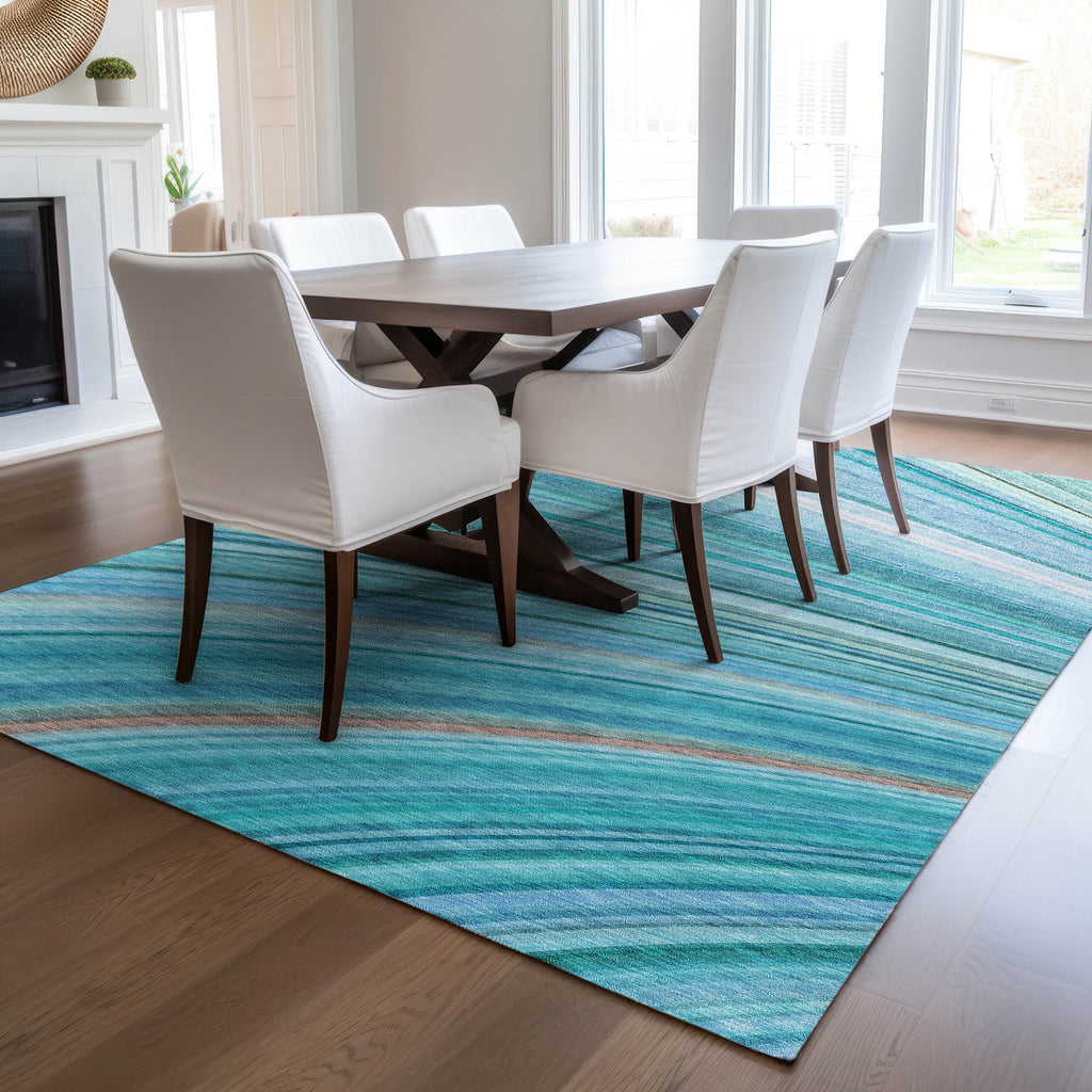 addison chantille acn585 teal rug