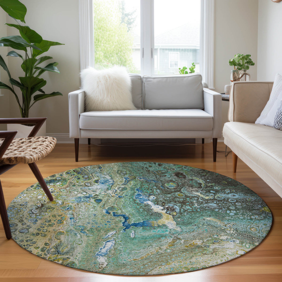 addison chantille acn588 teal rug
