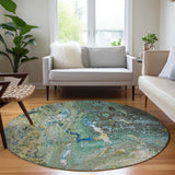 addison chantille acn588 teal rug