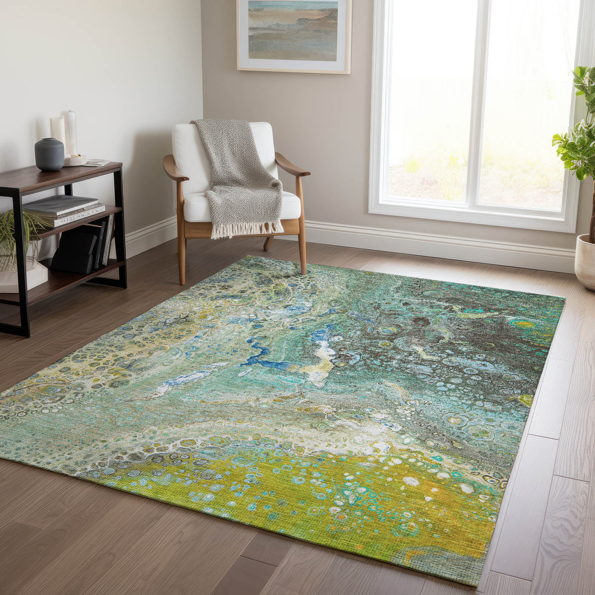 addison chantille acn588 teal rug
