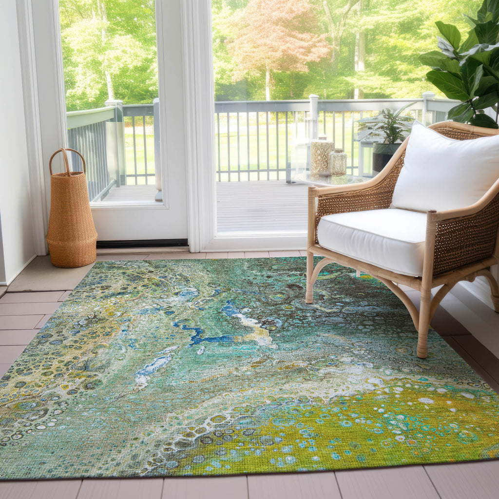 addison chantille acn588 teal rug
