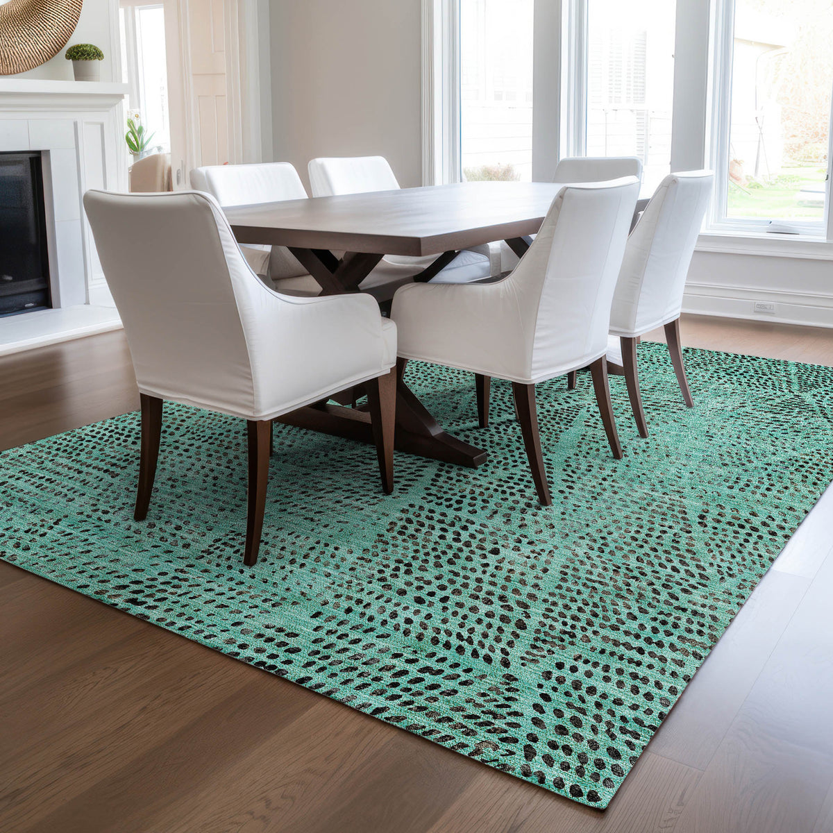 addison chantille acn591 teal rug