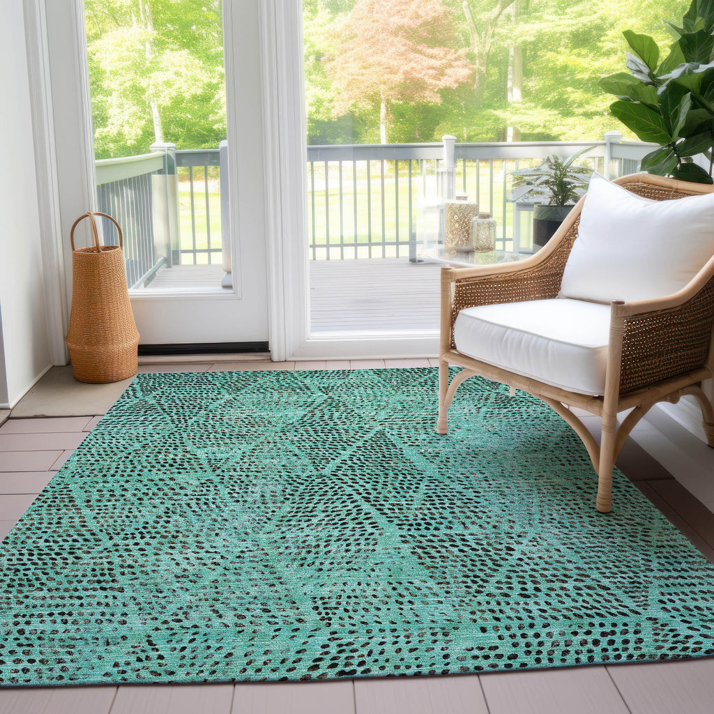 addison chantille acn591 teal rug