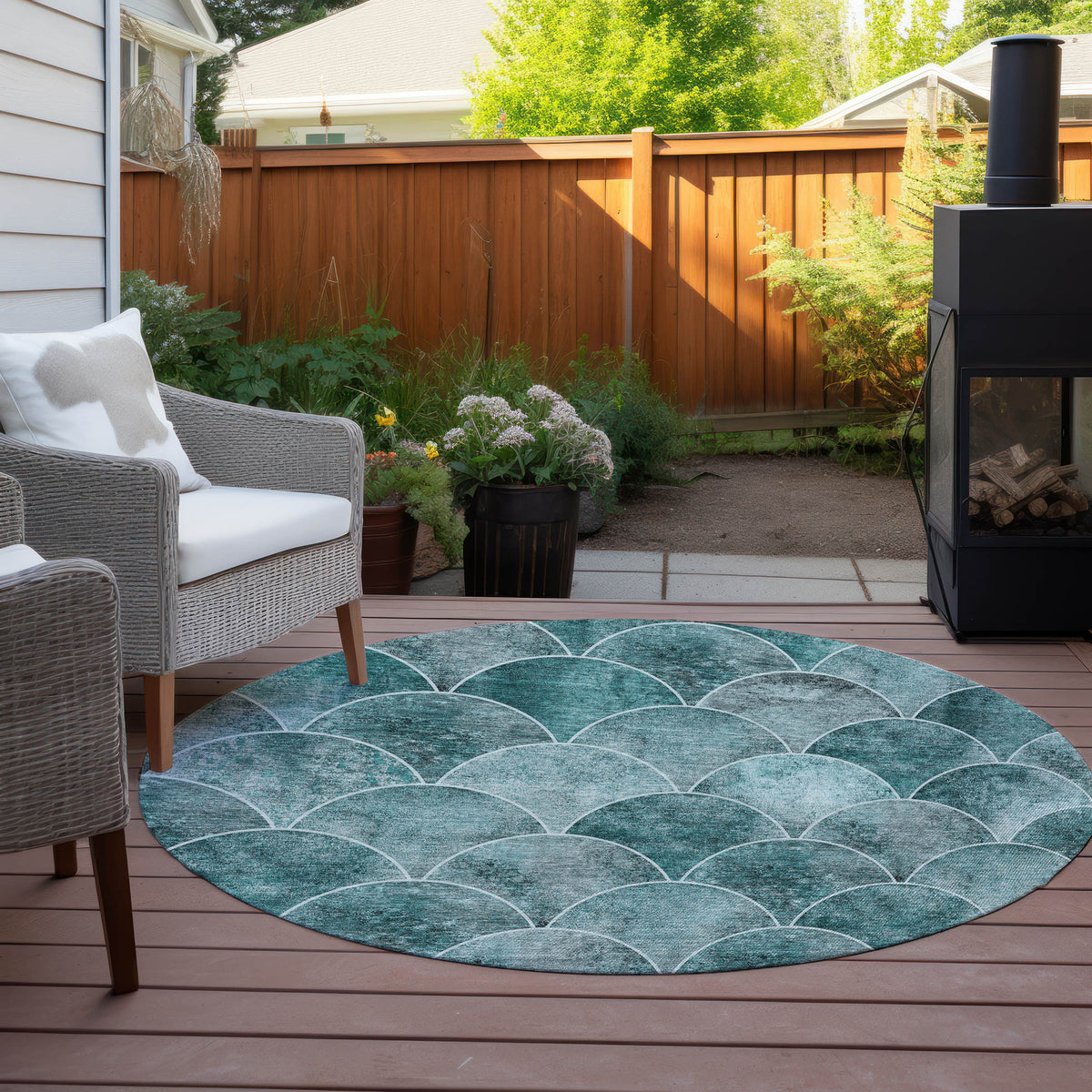 Addison Chantille ACN594 Teal Rug