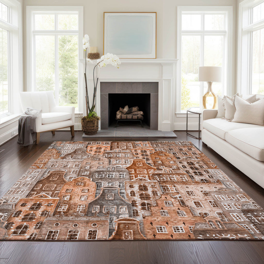 addison chantille acn600 paprika rug