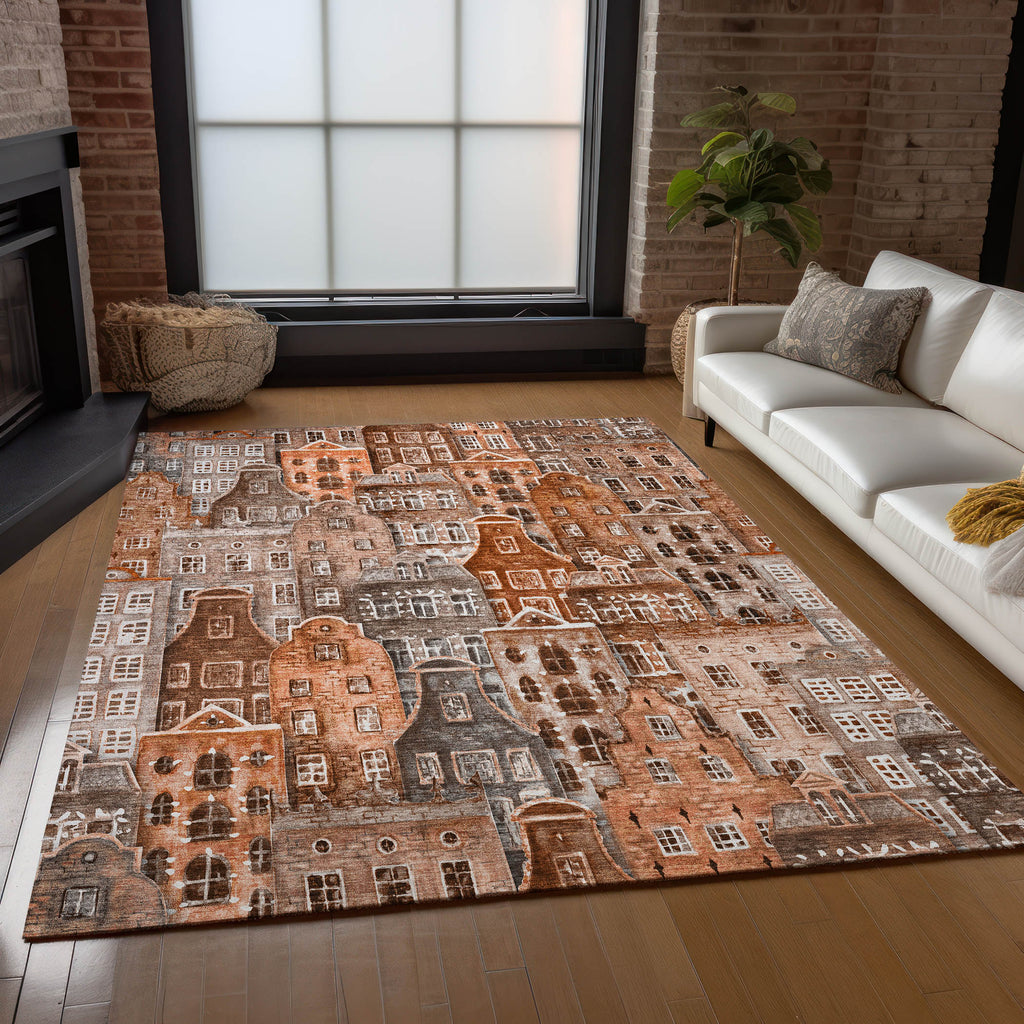 addison chantille acn600 paprika rug