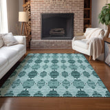 addison chantille acn610 teal rug