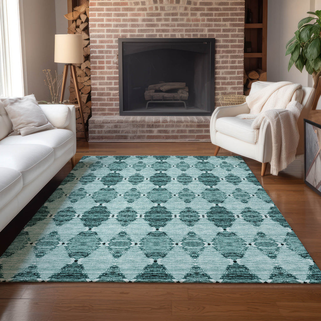 addison chantille acn610 teal rug