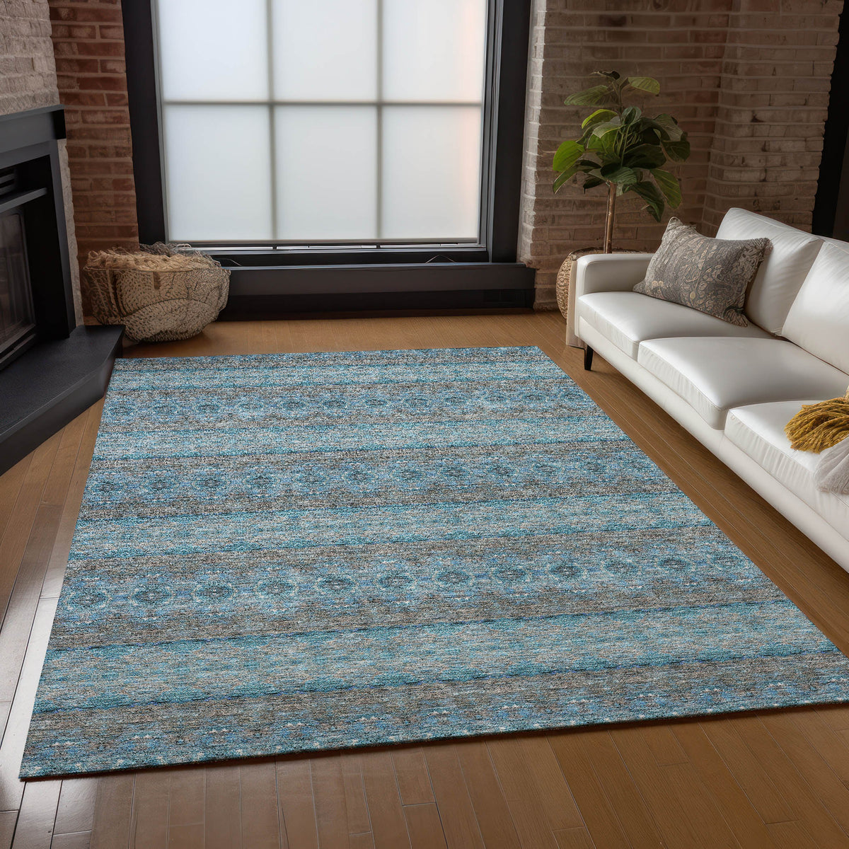 Addison Chantille ACN615 Teal Rug