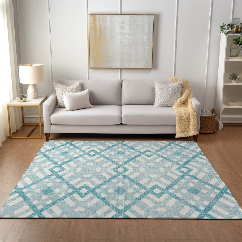 addison chantille acn616 teal rug