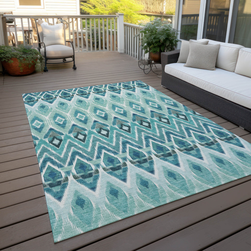 addison chantille acn617 teal rug