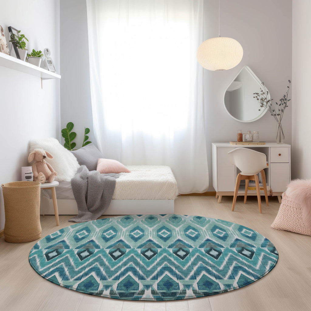 addison chantille acn617 teal rug