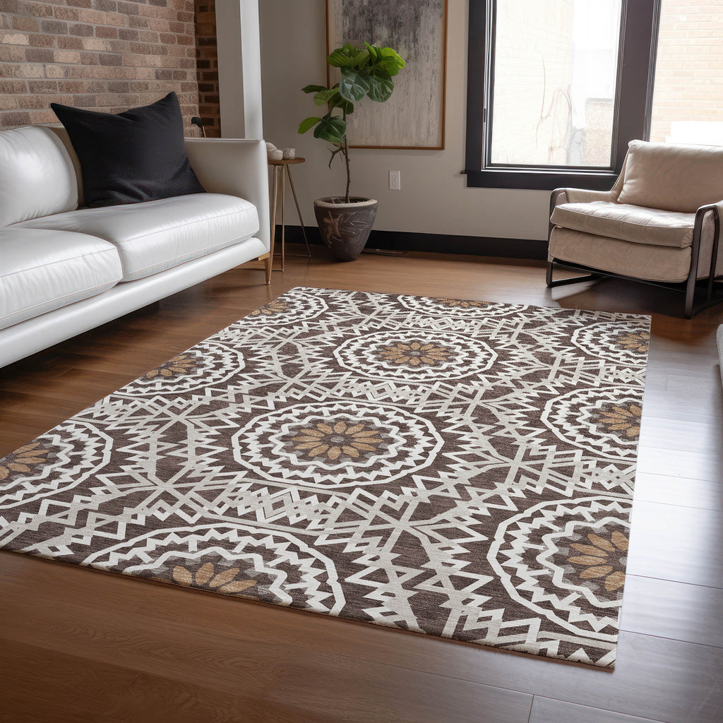 addison chantille acn619 chocolate rug