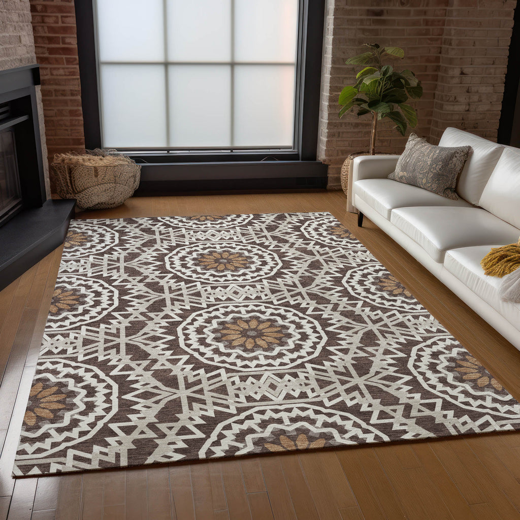 addison chantille acn619 chocolate rug