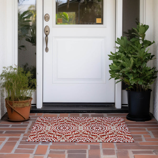 Addison Chantille ACN619 Red Rug