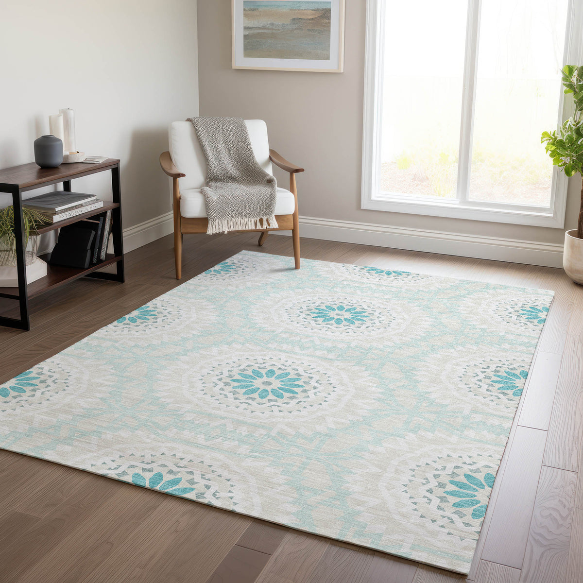 addison chantille acn619 teal rug