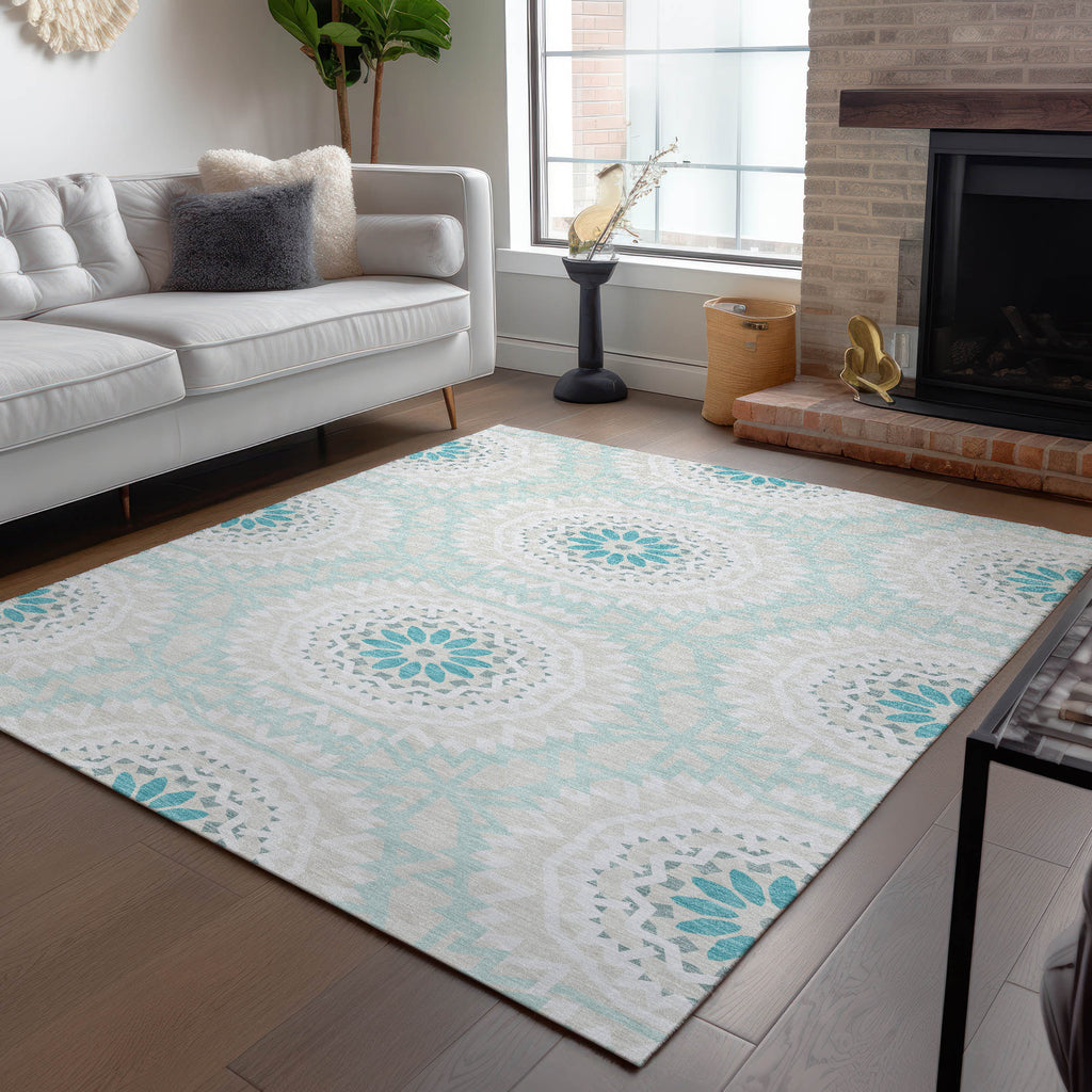addison chantille acn619 teal rug
