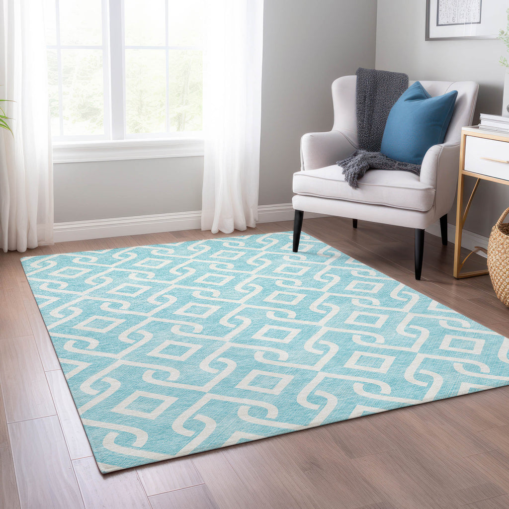 addison chantille acn621 aqua rug