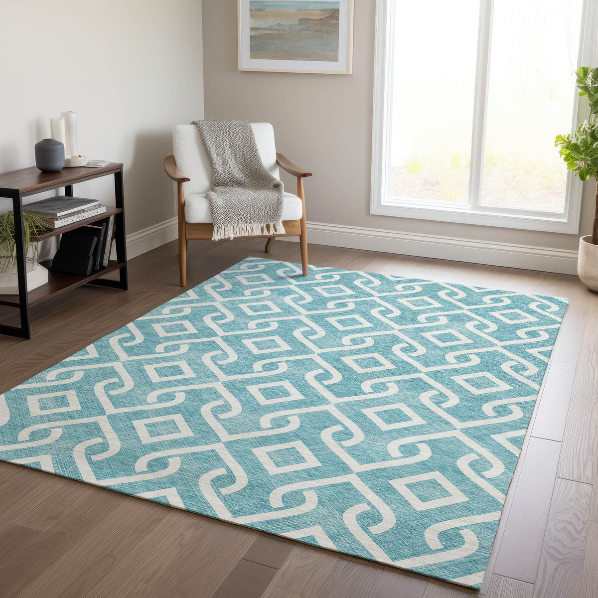 addison chantille acn621 teal rug