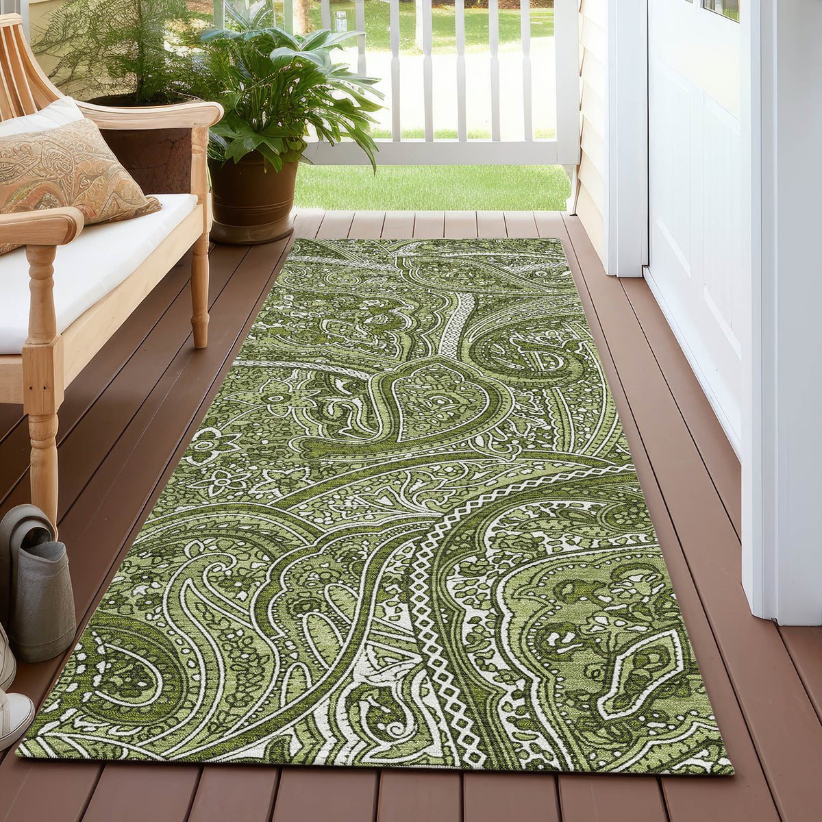 Addison Chantille ACN623 Green Rug