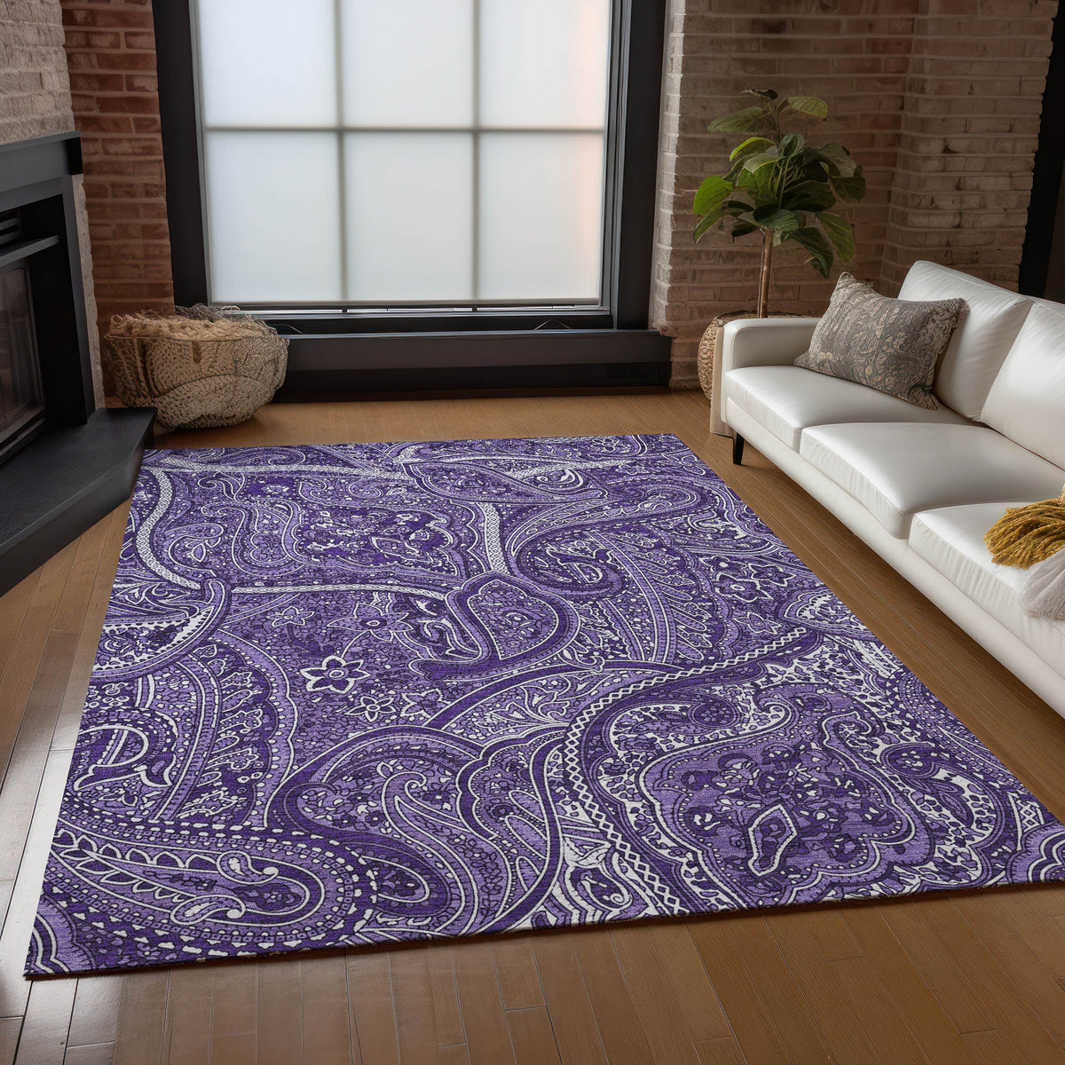 Addison Chantille ACN623 Purple Rug