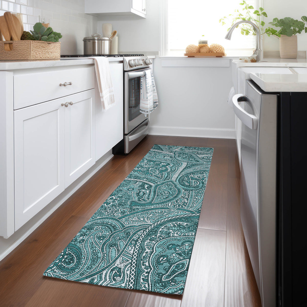 addison chantille acn623 teal rug